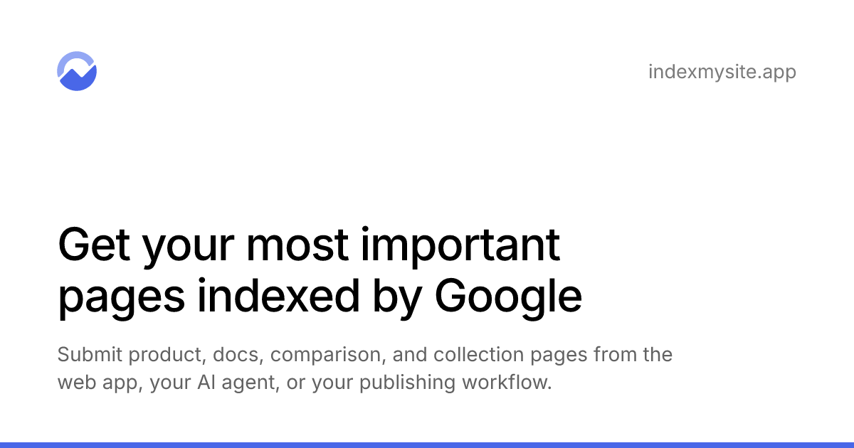 Index My Site — This app launched 11 days ago, now up to 100 visitors a day and 18.8k indexed pages using